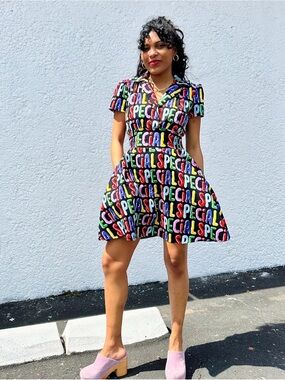 Nooworks Leah Dress with 'SPECIAL' Print sz 2X